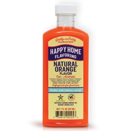Happy Home Natural Orange Flavoring, Non-alcoholic, Certified Kosher, 7 oz