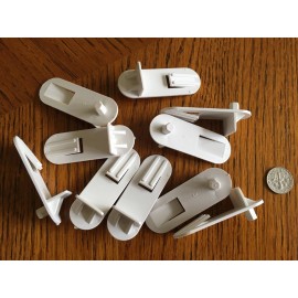 Bainbridge 10 x Locking Shelf Support With 1/4" Peg For 3/4" Thick Shelf, 3244CL/3244WH - Clear