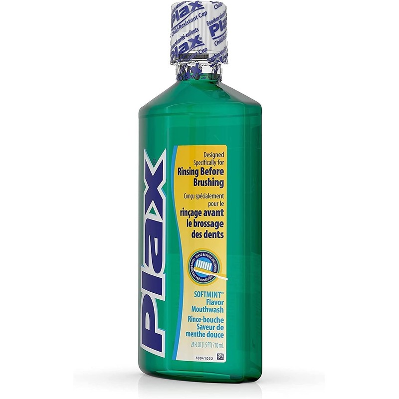 Plax Advanced Formula Anti-Plaque Dental Rinse-Soft Mint-24 oz (Pack of