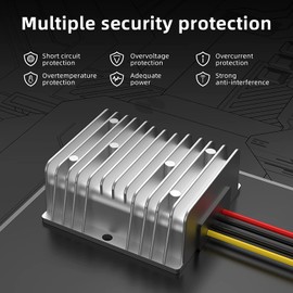 DC-DC 36V 48V Buck to 24V 30A 720W Waterproof Buck Converter Stabilized Voltage and Reduced Voltage Converter Reduced Voltage Converter Power Module for Golf Carts, Clubs, Cars, Trucks