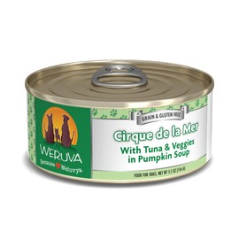 Weruva Classic Dog Food, Cirque de la Mer with Tuna & Veggies in Gravy, 5.5oz Can (Pack of 24)