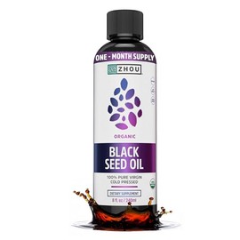Zhou - Aceite de Semilla Negra Orgánico 100% Puro Prensado en Frío, 240ml
