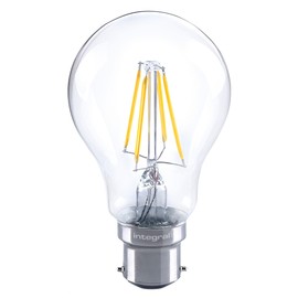 Integral LED Classic Globe (GLS) Filament Omni-Lamp B22 8W (75W) 2700K 1055lm Dimmable 330 deg Beam Angle