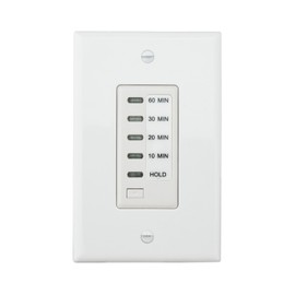 Reliance Controls WEB060W in-Wall Auto Shut Off Electronic Timer, 10/20/30/60-Min., White