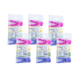 Sekiden Double Pinch 4 Pieces Set of 6 Clothespins for Bath Towels, Blankets, Hanger Prevents, Tight Shipping, Bulk Purchase