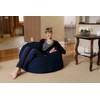Chill Sack Memory Foam Bean Bag Chair, 3-Feet, Navy Micro