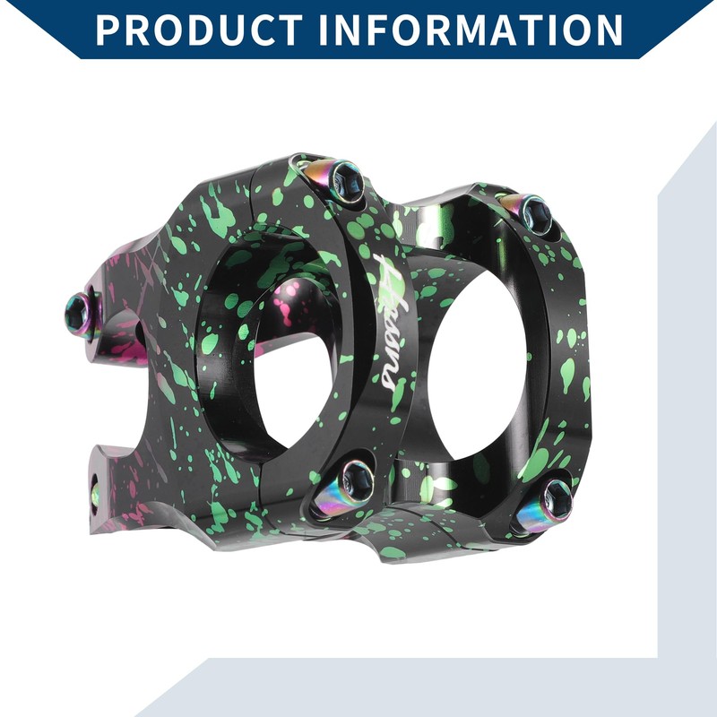 Hihaha Bicycle Stem/Short Handlebar Stem/for Bicycle/1 Piece Green Pink