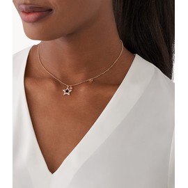 Emporio Armani Necklace for Women Sentimental, Length: 350+70mm, Star size: 13x14mm Rose Gold Brass Necklace, EGS2959221