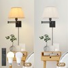 TRLIFE Wall Sconce Plug in, Remote Control Dimming 10-100% and