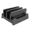 Vertical Laptop Stand Holder Adjustable Width Dual Slots Laptop Holder