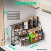 3-Tier Pull Down Cabinet Spice Rack Organizer,Metal Storage Shelf,Retractable Large