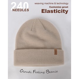 FURTALK Beanie Hats for Women Men Winter Hats Womens Knitted Slouchy Beanies Cuffed Skull Cap Warm Ski Hat