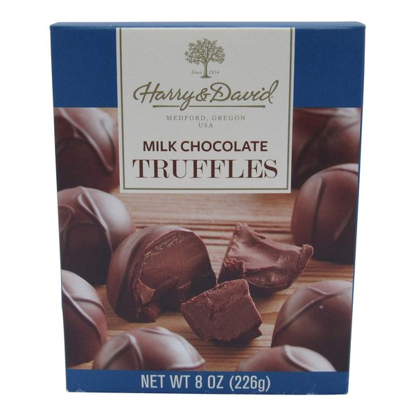Harry and David Milk Chocolate Truffles, 8 Ounce Gift Box