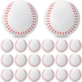 VioraWhite 20 Pack Foam Training Baseballs, 3 oz Balls Pitching Machine Balls High Density Foam Practice Baseball Softball Training Ball for Hitting Practice and Fielding Practice 2.9 Inches
