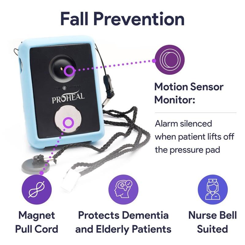 Bed Alarm for Elderly Dementia Patients, Sensor, Magnet, Nurse Bell