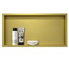 Bernkot Stainless Steel Shower Niche 24" X 12" Gold No