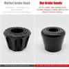 INHEMING 2 Pcs Rubber Roller Skate Toe Stoppers with Screws,Brake