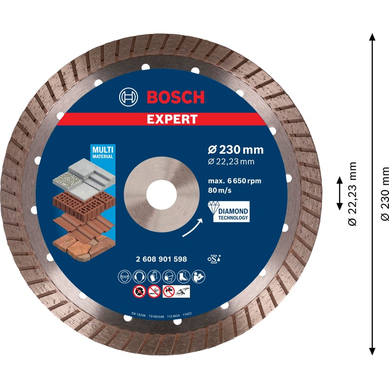 Bosch Accessories Bosch Accessories Bosch Professional 1 x Expert MultiMaterial