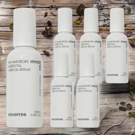 Innisfree Hair Care Hair Preparation Hair Recovery My Hair Recipe Essential Oil Serum 6 x 100ml / 이니스프리 헤어케어 모발정돈 모발회복 마이 헤어 레시피 에센셜 오일 세럼 6개 100ml