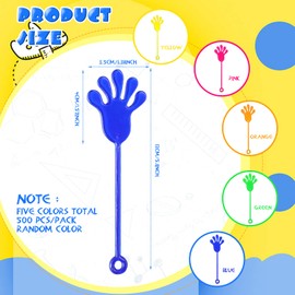 Chivao 500 Pcs Mini Sticky Hands Toys Bulk Stretchy Sticky Toys for Slap Hands Sticky Toys for Classroom Birthday Party Favors ,1 1/4 Inch