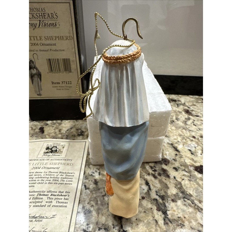 Thomas Blackshear Ebony Visions "The Little Shepherd" 2004 Ornament #37122