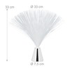 Relaxdays Fibreglass Lamp, Flowing Colour Changing, LED Retro Lamp, Mood