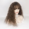 QIANCHUN Fluffy Curly Clip in Topper 40cm Natural Japanese Synthetic