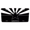 DIGIART INTERNATIONAL ARIZONA STATE FLAG METAL CAR LICENSE PLATE AUTOTAG.BLACK