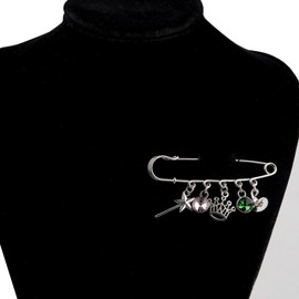 UJIMS Witch Musical Brooch Elphaba and Glinda Gift Broadway Musical Lover Gift for Best Friend Good Witch Gift (WitchBroochPin)