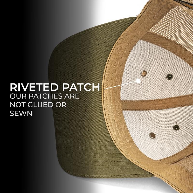 CityLocs Custom Initials Hat with Engraved Leather Patch - Letter: