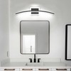 PRESDE Modern Black LED Bathroom Vanity Light 24in Dimmable Bathroom