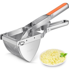 Potato Ricer, Sopito Stainless Steel Potato Masher for Commercial and Home Use, Orange