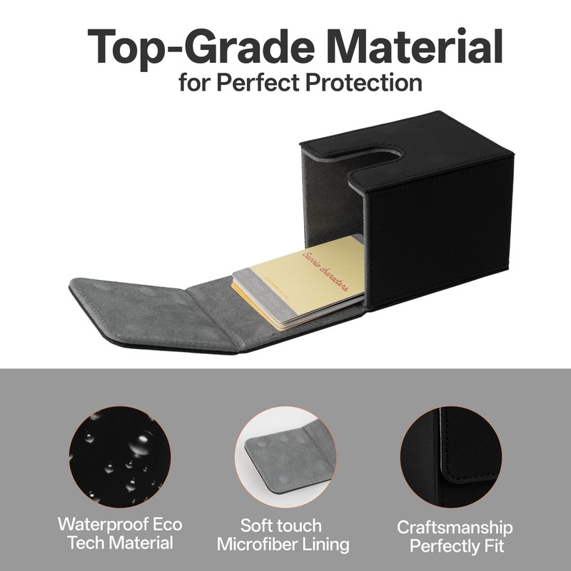 KKTROVE Trading Card Storage Box, Magnetic Deck Case, 100+ Card