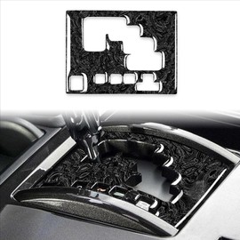Neatblisser Carbon Fiber Center Control Gear Shift Panel Trim Cover for Toyota 4Runner SUV 2010-2024 (Marble Black)