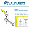 VALFLUIDS VALFLUIDS Full Port Forged LF Brass Ball Valve With