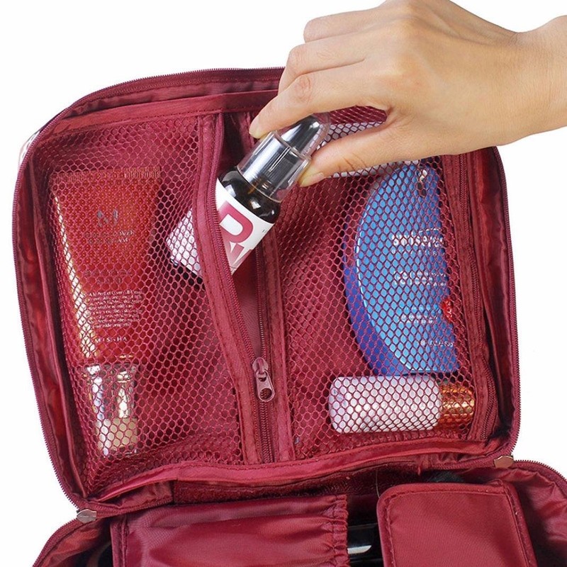 Iktu Multifunction Portable Travel Toiletry Bag -Travel Makeup Cosmetic Printed