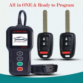 ATPSTOGO 2 New Replacement Remote Key Fob And Tool Kit For 2015-2020 HONDA FIT/ 14-16 CRV