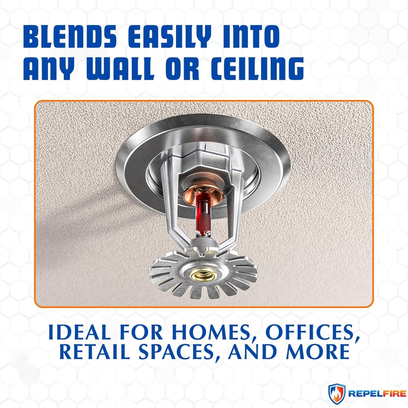 Retrofit Recessed Fire Sprinkler Escutcheon 1/2 in. IPS - Split