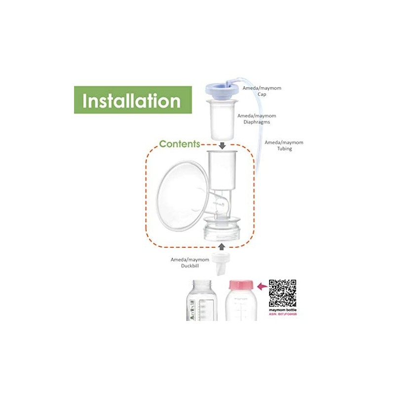 Maymom Breast Shield Flange Compatible with Ameda Purely Yours and