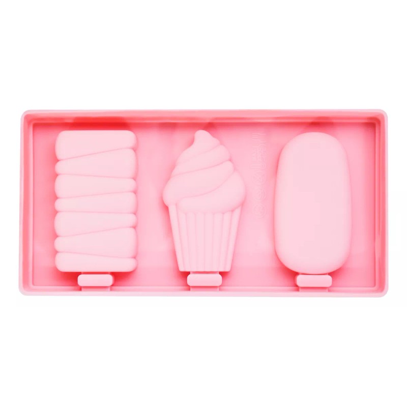 Innova Market Molde Silicón Paletas Ice Cream 3 Tipos