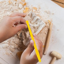 jojofuny 21 Pieces Excavation Tool for Children, Part Children's Grave Hammer Chisel Brush Archaeological Excavation Tools Dino Fossil Excavation Set Tool Set Role Play Set Gemstone Excavation