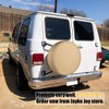 Spare Tire Cover, Beige Wheel Cover Waterproof PVC Leather Dust-Proof