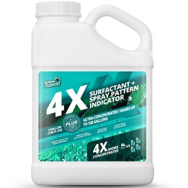 1 Gallon 4X Spray Pattern Indicator Dye + Surfactant, Makes 128 Gallons of Wetting Agent for Lawn & Turf Mark - Effective Spray Indicator, Liquid Blue Dye for Marking Turf, Easy to Mix & Apply