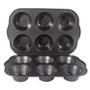 Bakexcel Non-Stick Jumbo Muffin Pans, 3.5" 6-Cup Set of 2