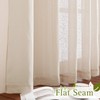 PONY DANCE 2 pieces semi-transparent linen curtains - window curtains