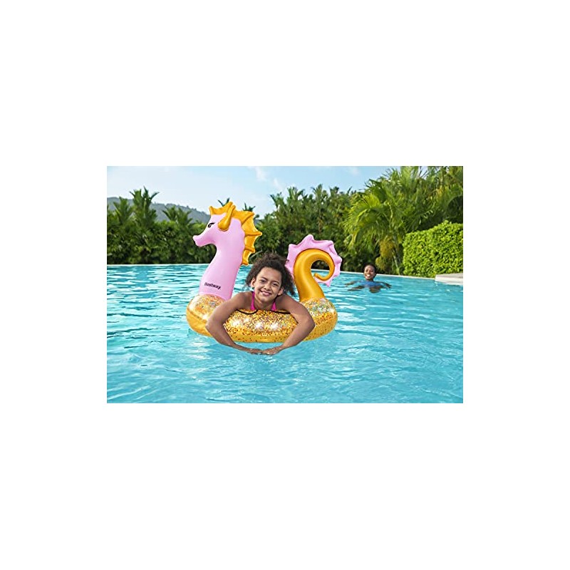 Bestway - Anillo de natación con purpurina (115 x 104
