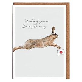 Hare Get Well Soon Card - 'Wishing you a speedy recovery' - Card for Him