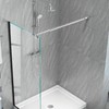 Shower Door Support Bar, Fix Frameless Shower Door Panel for