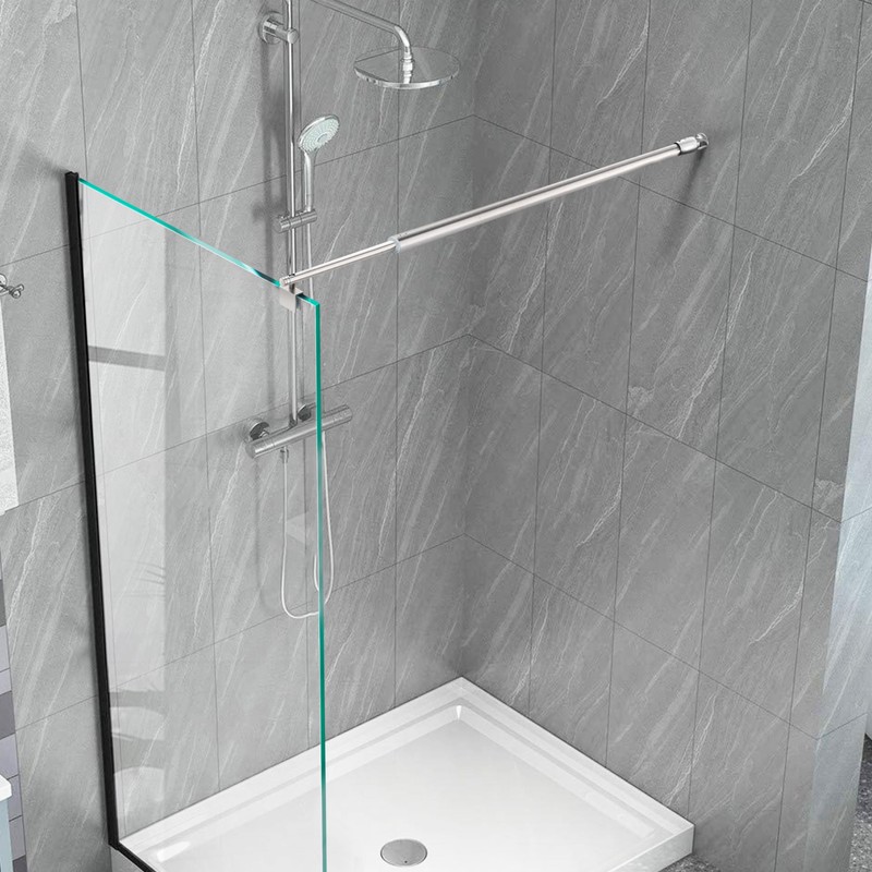 Shower Door Support Bar, Fix Frameless Shower Door Panel for