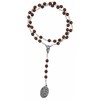 Venerare Traditional Saint Michael Chaplet with Prayer Card (Brown Wood)